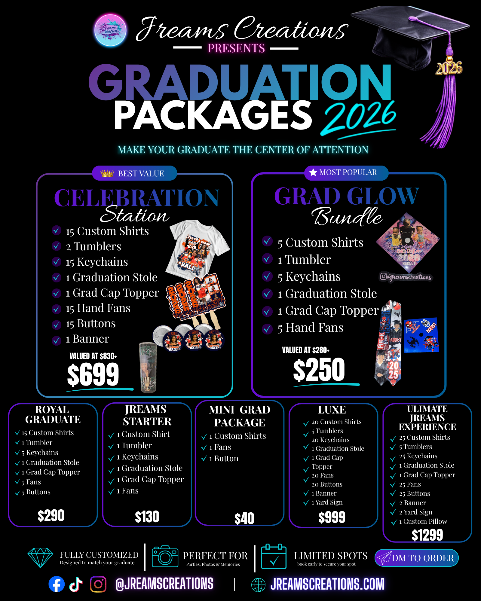 Graduation Package Design Graduation Package – Jreams Creations